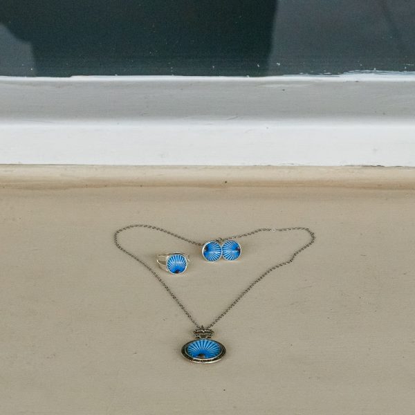 Conjunto colar e brinco Vitrais da Catedral