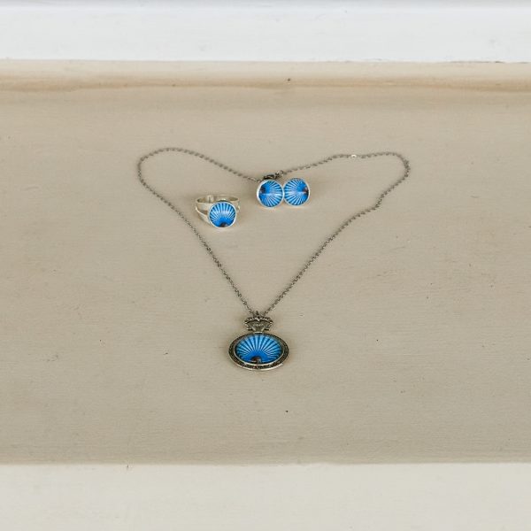 Conjunto colar e brinco Vitrais da Catedral