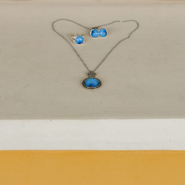 Conjunto colar e brinco Vitrais da Catedral